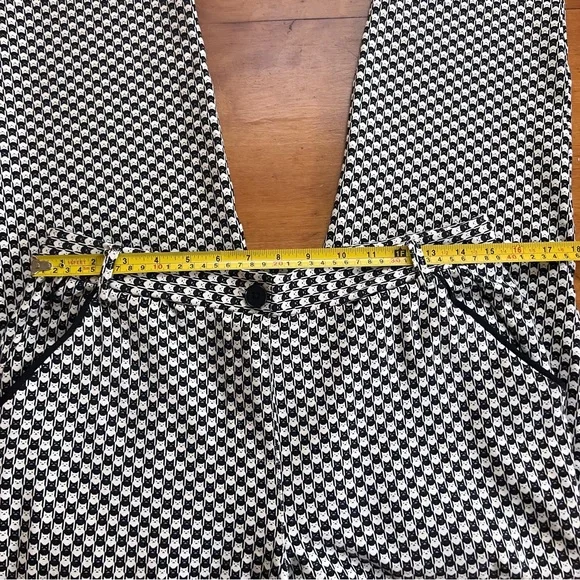 Betabrand Cat Pants Black and White Checkered L - Picture 6 of 8